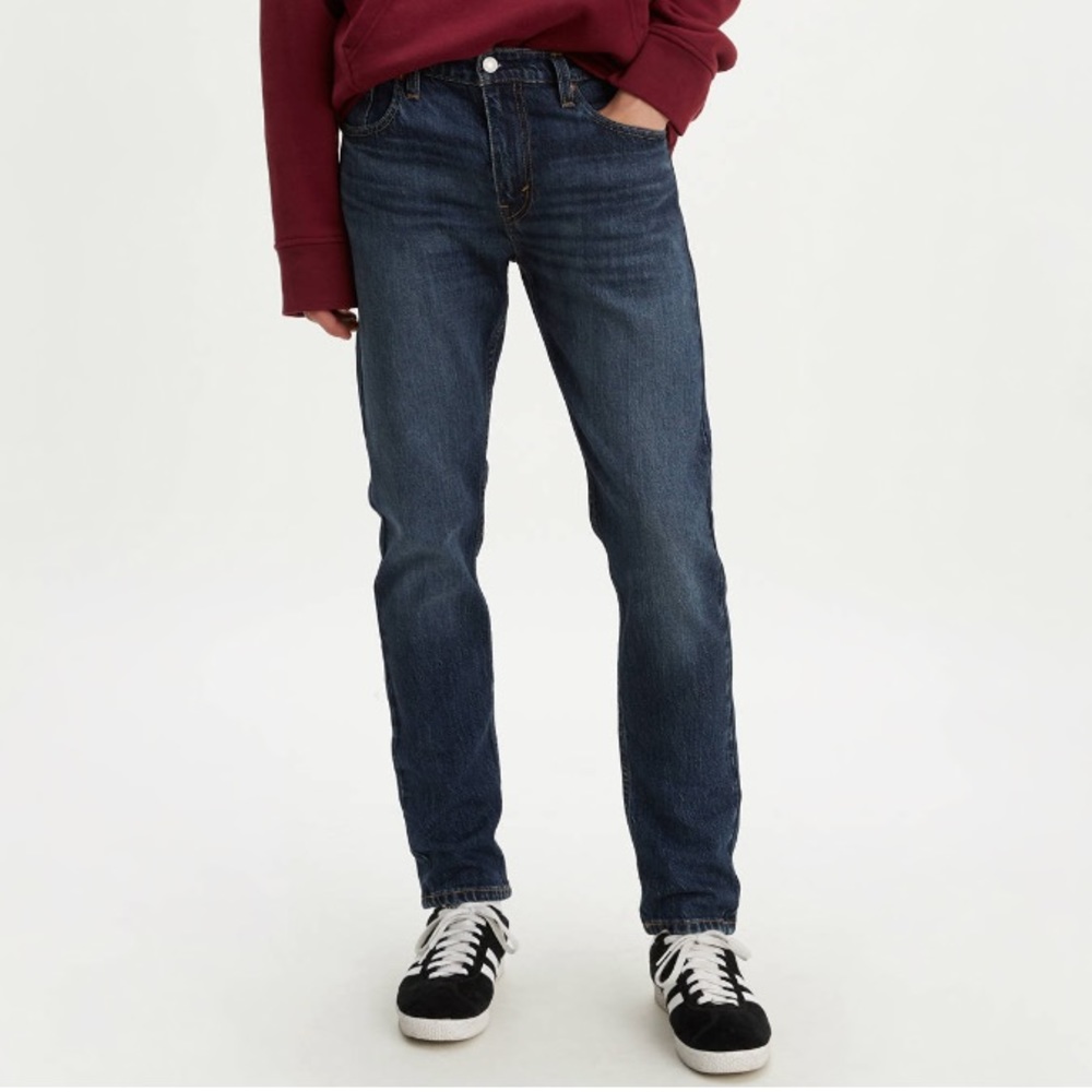 LEVI’S 513 Men’s Slim Straight Jeans! Dark Blue.